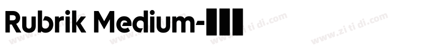 Rubrik Medium字体转换